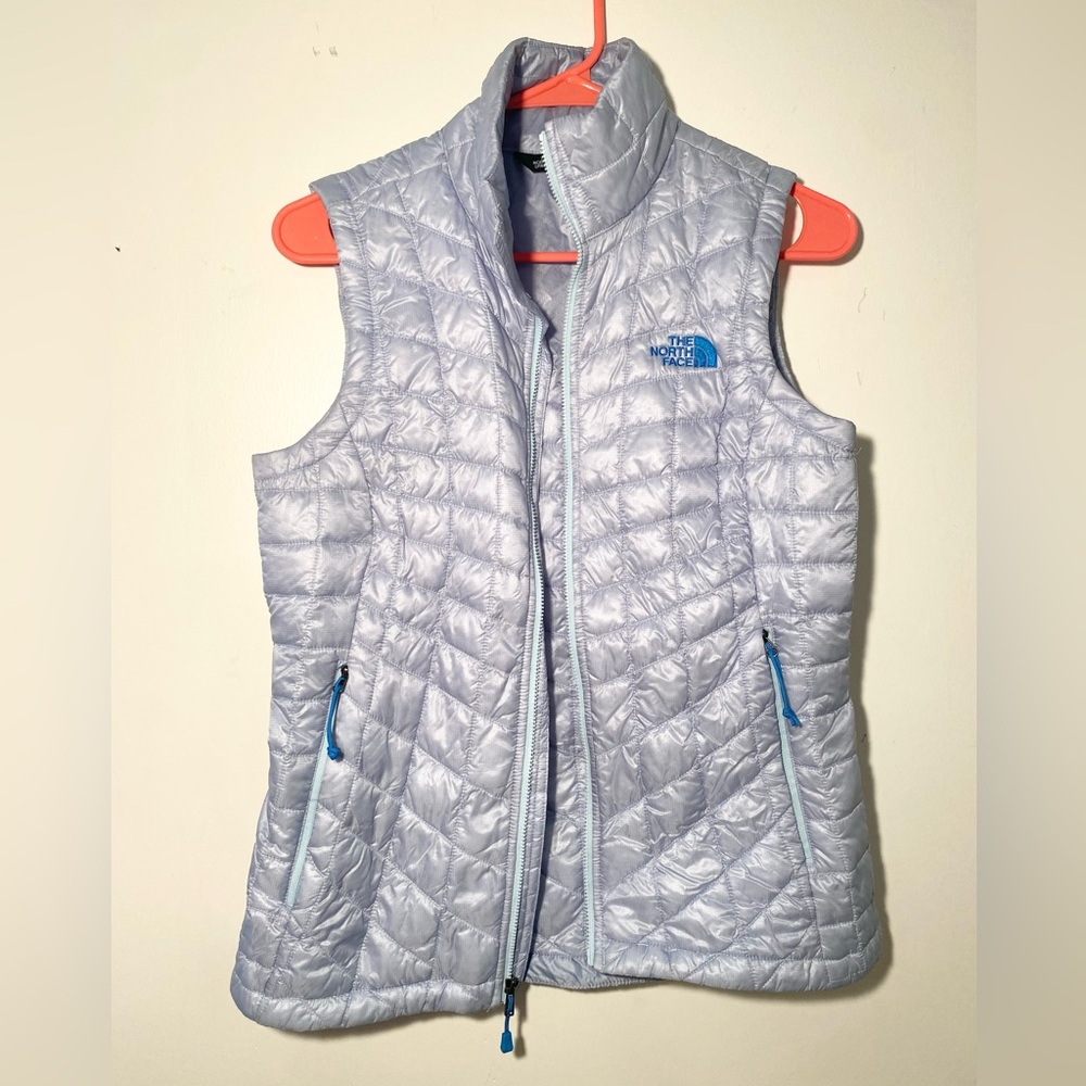 The North Face Ice Blue Thermoball Zip Up Vest